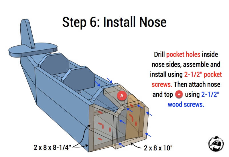 Airplane Play Structure Plans - Step 6