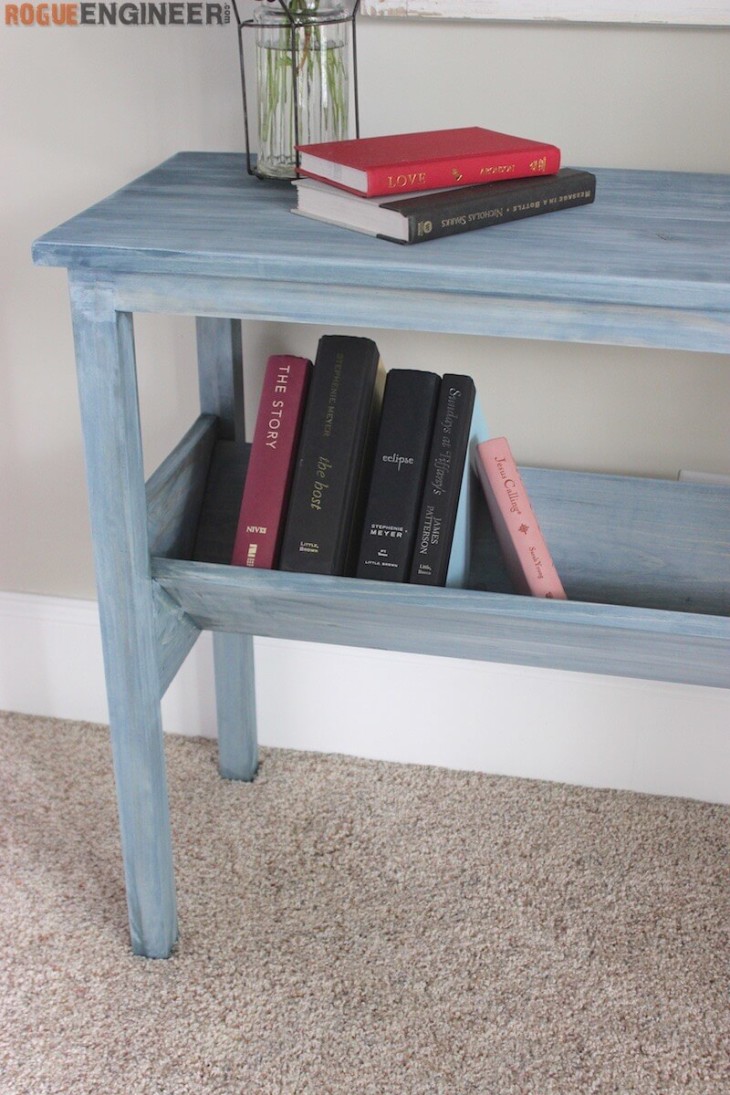 Book Rack Console Table { Free DIY Plans } Rogue Engineer