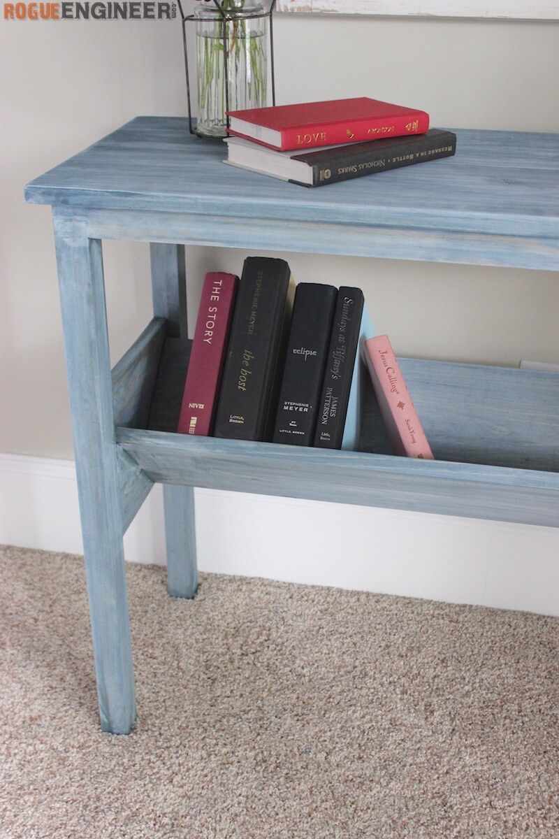 Book Rack Console Table Plans - Rogue Engineer