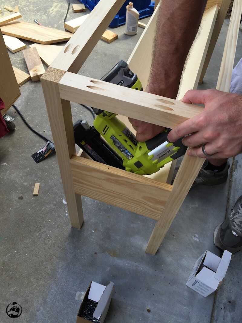 Book Rack Console Table Plans - Step 3