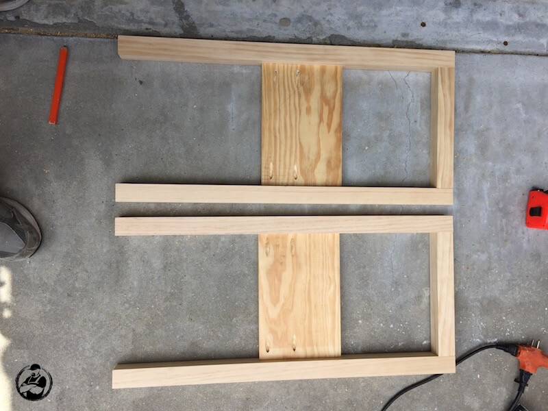 Book Rack Console Table Plans - Step 2