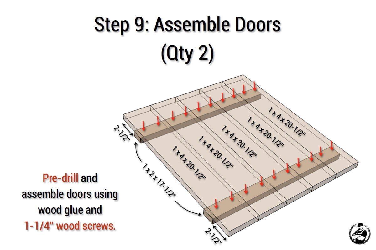 DIY Rustic Media Center Plans - Step 9