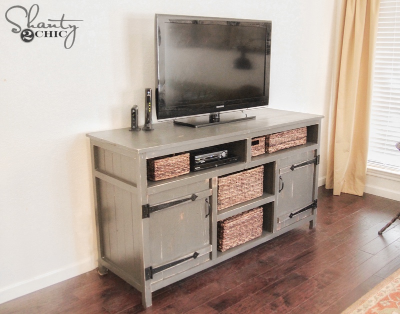 Rustic Media Center Free Diy Plans Rogue Engineer