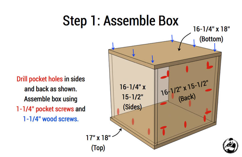 DIY Mid Centry Modern Side Table Plans - Step 1