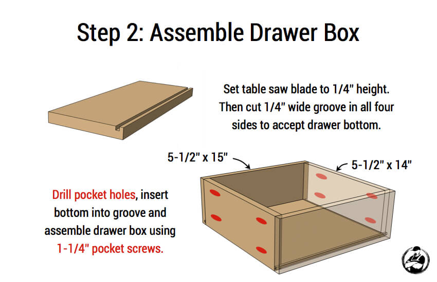 DIY Mid Centry Modern Side Table Plans - Step 2