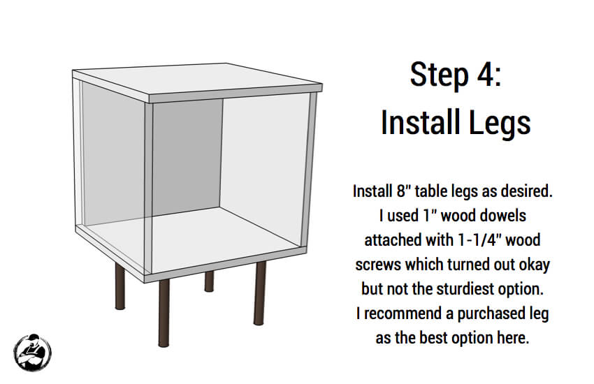 DIY Mid Centry Modern Side Table Plans - Step 4