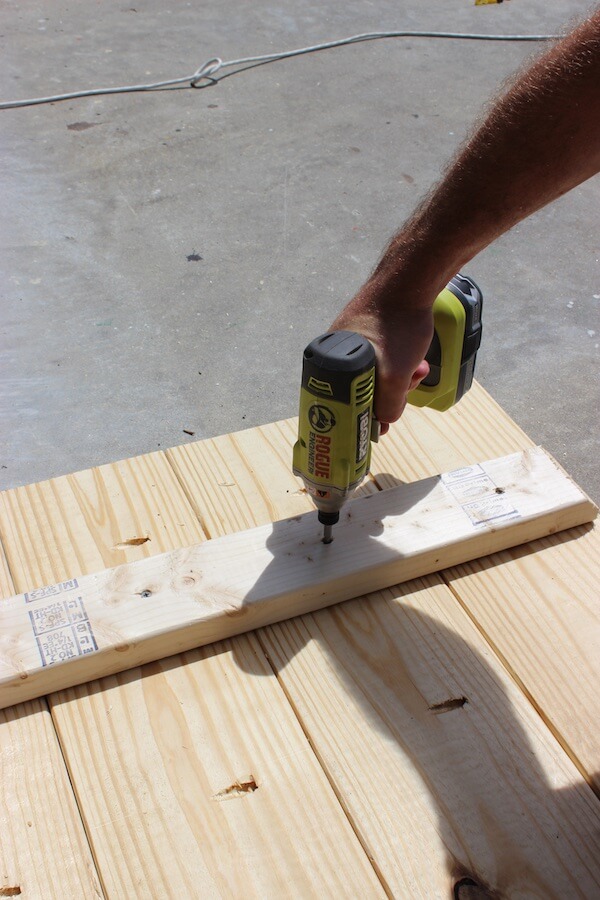 DIY Sawhorse Coffee Table Plans - Step 4