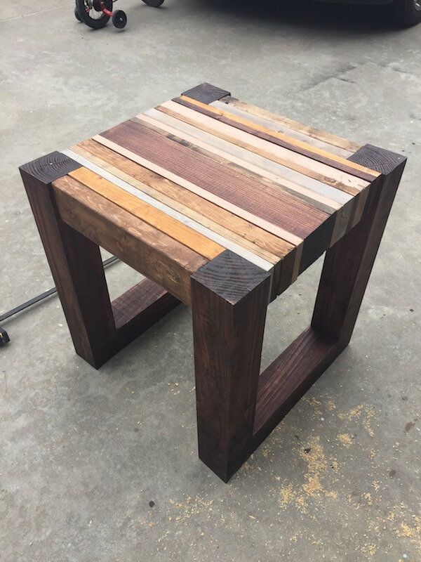 Project Wood Side Table Diy Natalie