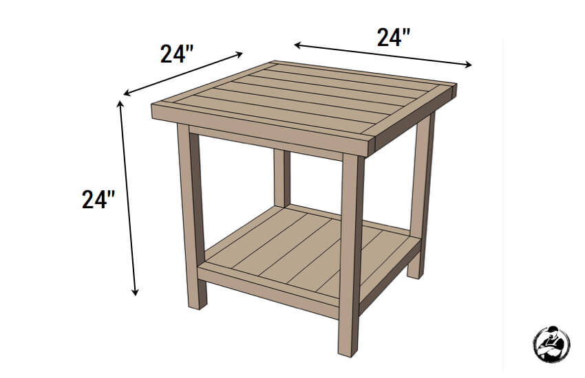 Simple Square Side Table { FREE DIY Plans } Rogue Engineer