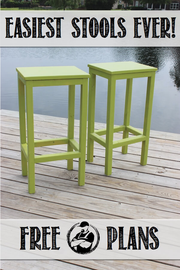 Easiest Bar Stools EVER!  Free DIY Plans  Rogue Engineer