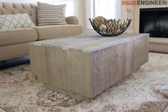 DIY Modern Floating Coffee Table - Rogue Engineer 1