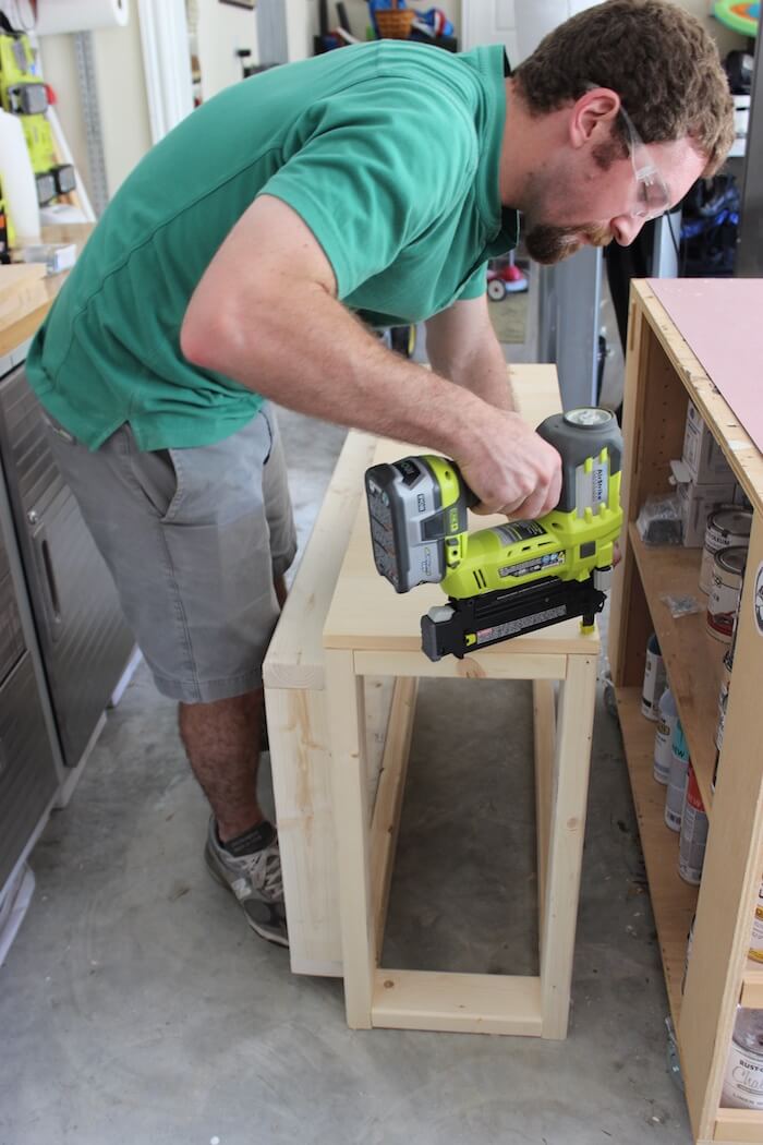 DIY Modern Floating Coffee Table - Step 12