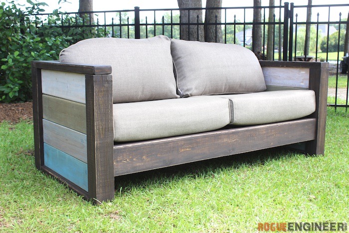 Rogue Engineer Free Plans Outdoor Wood Plank Loveseat