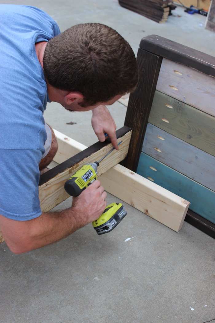 DIY Planked Wood Loveseat - Step 8