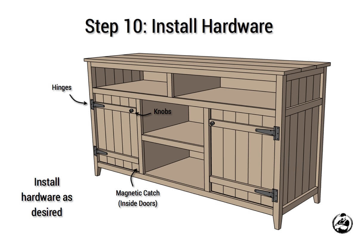 DIY TV Stand / Media Console – The Inspired Workshop