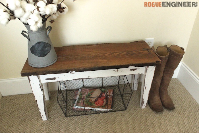 Small Entry Bench { Free DIY Plans } Rogue Engineer