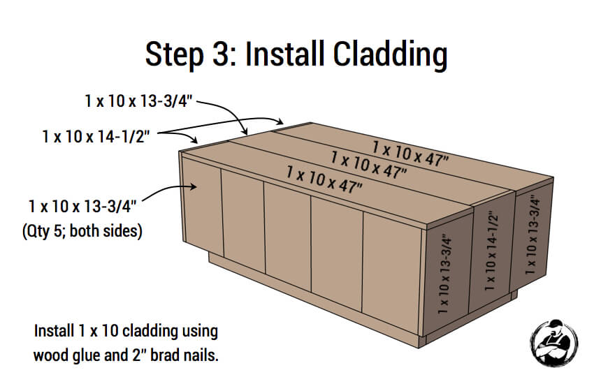 Modern Floating Coffee Table Plans - Step 3