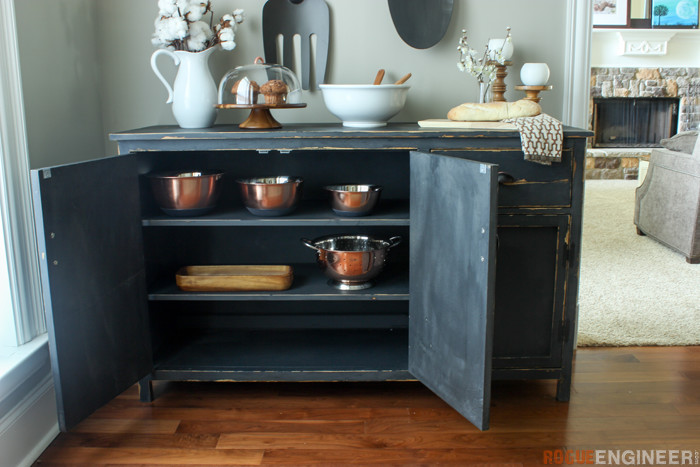 DIY Farmhouse Buffet Plans - Rogue Engineer -3