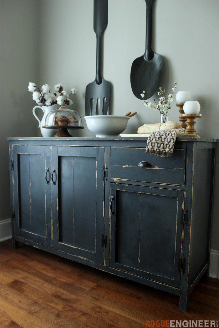 buffet farmhouse diy plans sideboard decor furniture sideboards projects kitchen rogue engineer rogueengineer painted cabinet building rustic cabinets practical stylish