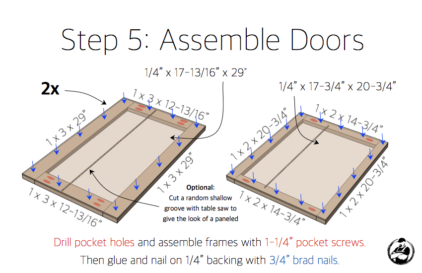 DIY Farmhouse Buffet Plans - Step 5