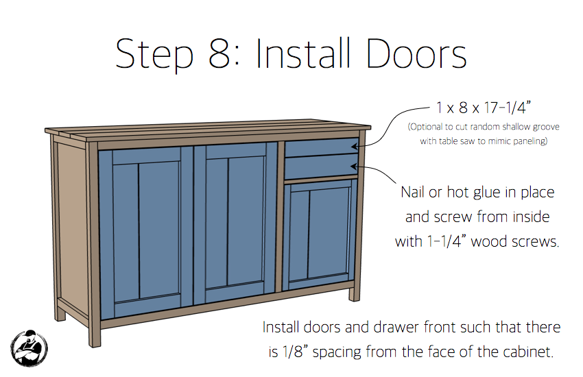 DIY Farmhouse Buffet Plans - Step 8