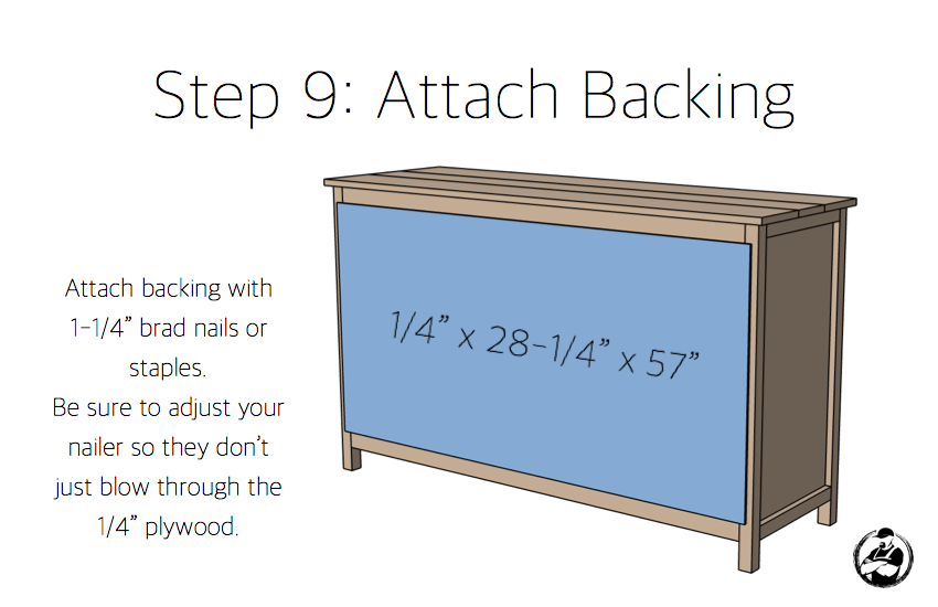 DIY Farmhouse Buffet Plans - Step 9