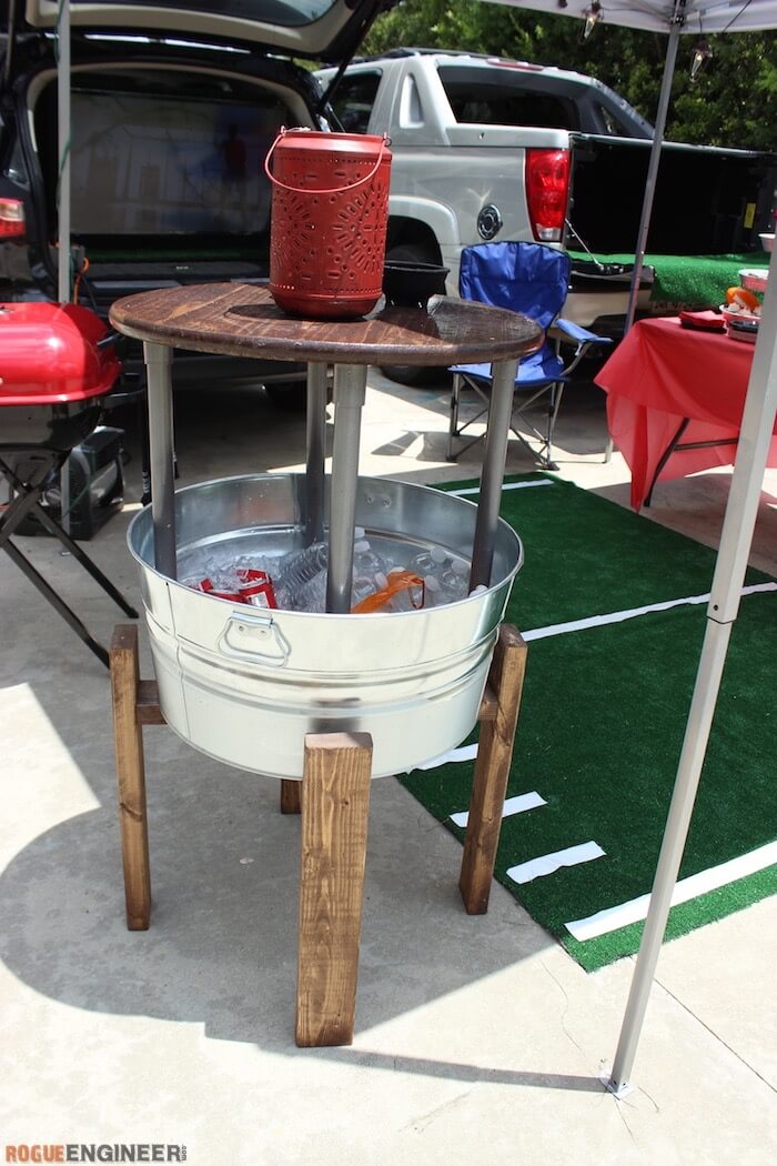 DIY Party Bucket Table - Rogue Engineer 1
