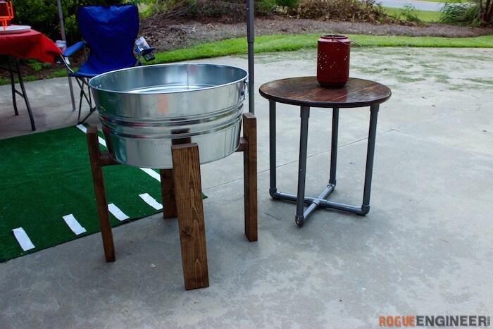 DIY Party Bucket Table - Rogue Engineer 2