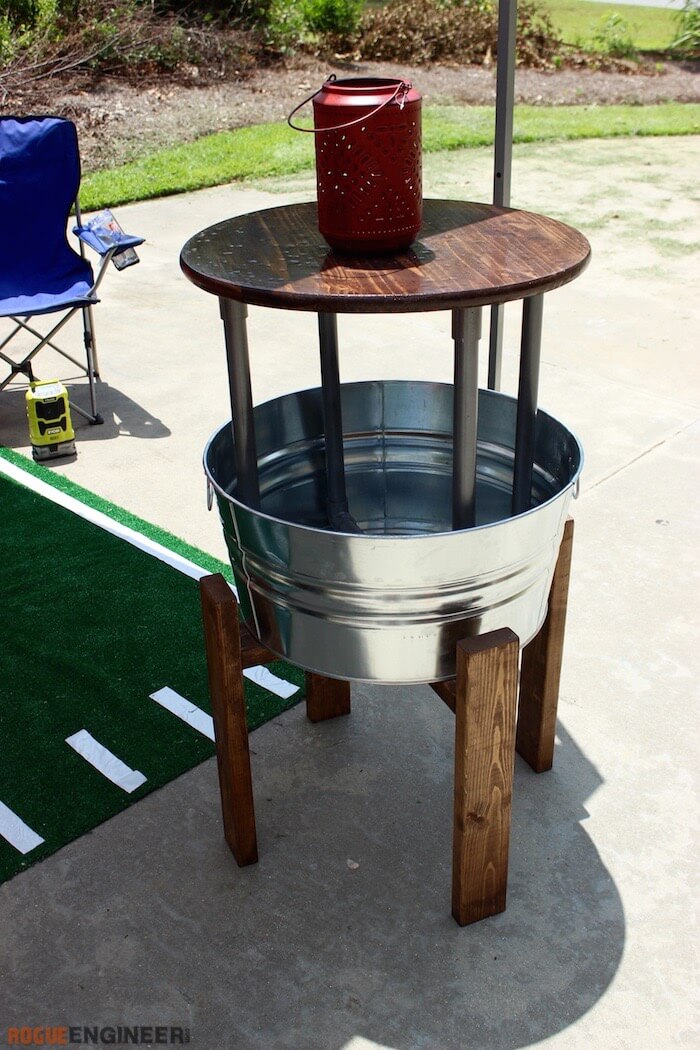 DIY Party Bucket Table - Rogue Engineer 3