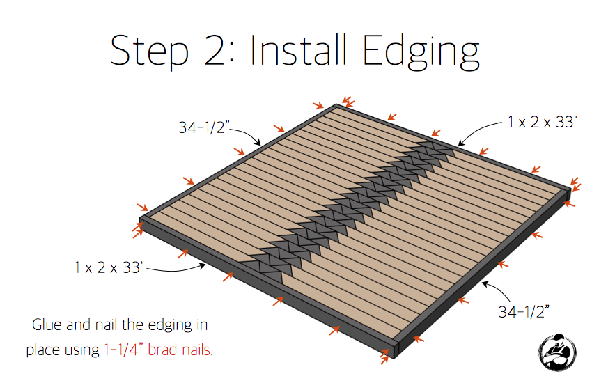 DIY Tribal Coffee Table Plans - Step 2