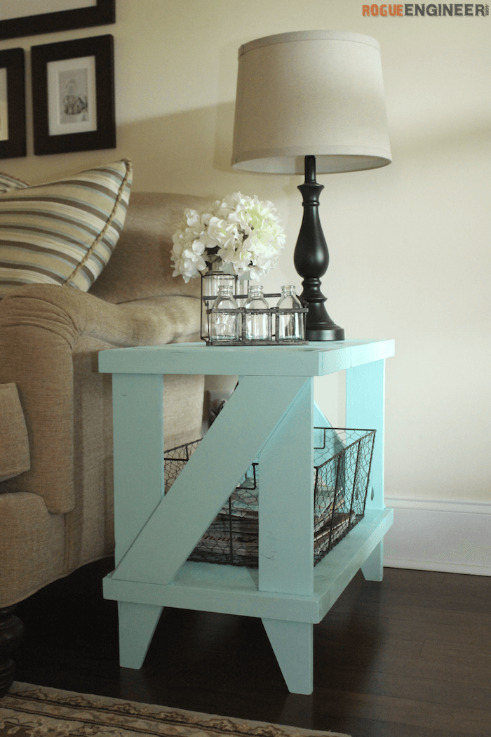 Narrow Cottage Side Table Free DIY Plans Rogue Engineer