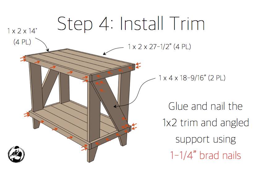 Narrow Cottage Side Table Plans - Step 4