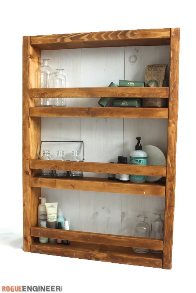 Apothecary Wall Shelf { Free DIY Plans } Rogue Engineer