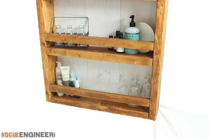 Apothecary DIY Wall Shelf Plans - Rogue Engineer 3