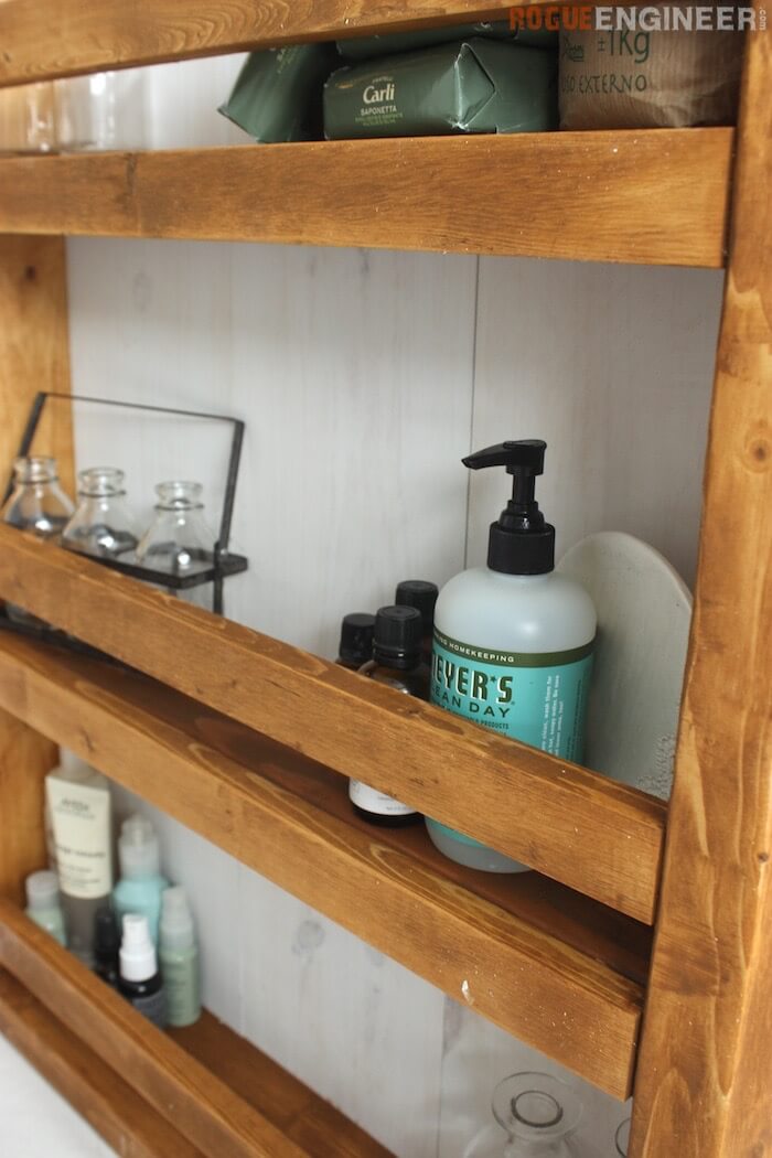 Apothecary DIY Wall Shelf Plans - Rogue Engineer 4