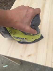 cover desk edge to keep from rubbing off finish
