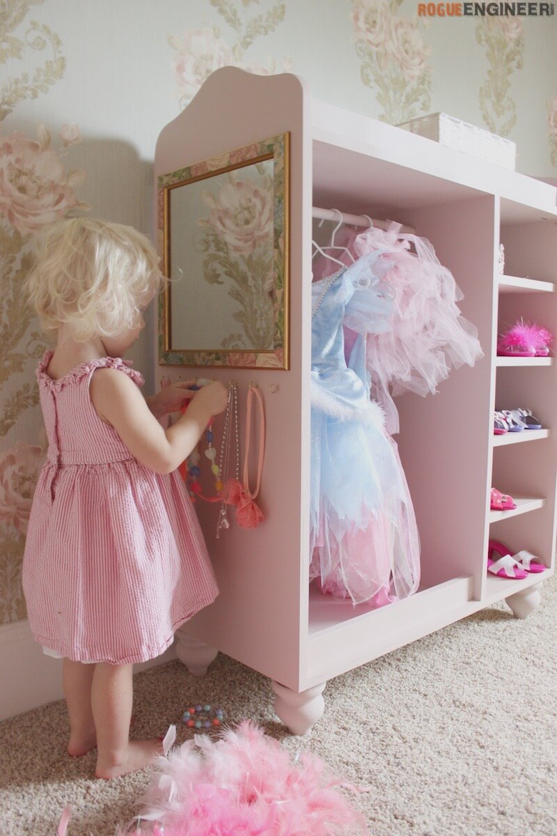 dress up clothes storage diy