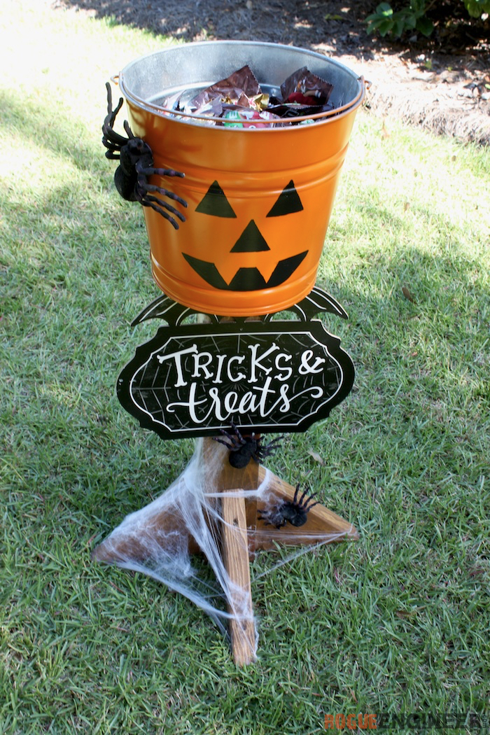 Alternative Trick or Treat Idea with a Candy Bowl Holder