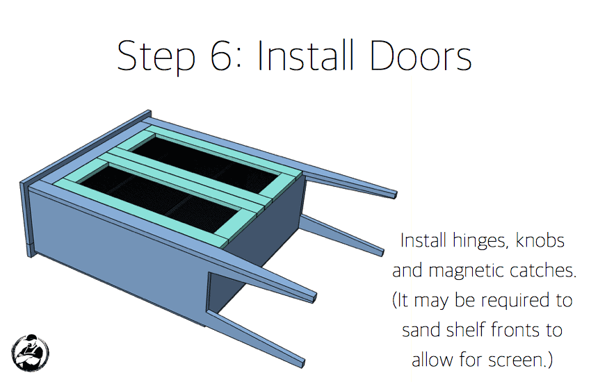 DIY Jelly Cabinet Plan Step 6