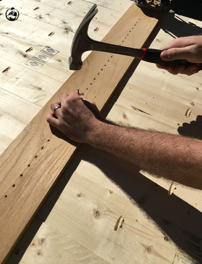 DIY Round Trestle Dining Table - Step 7