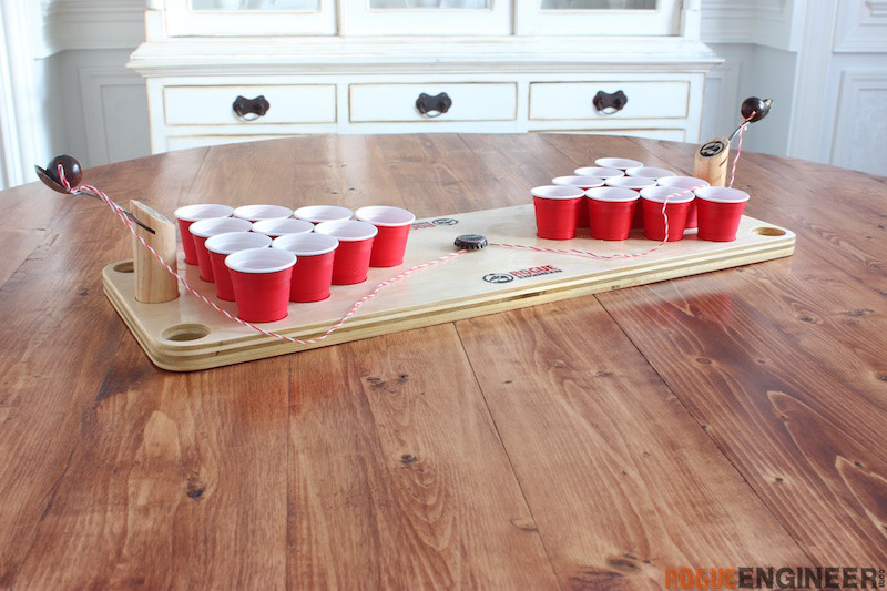 how to make a bottle cap beer pong table