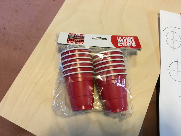 mini beer pong cups