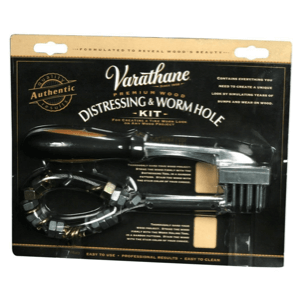 Varathane Distressing and Wormhole Tools