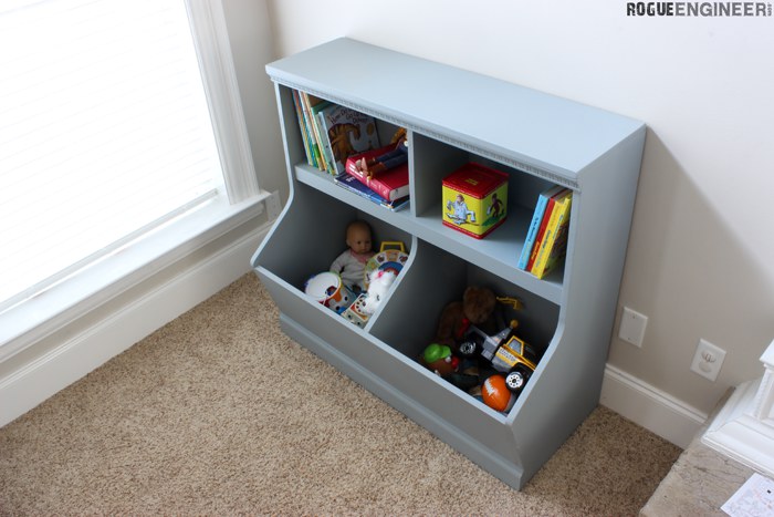 toy chest and bookshelf combo