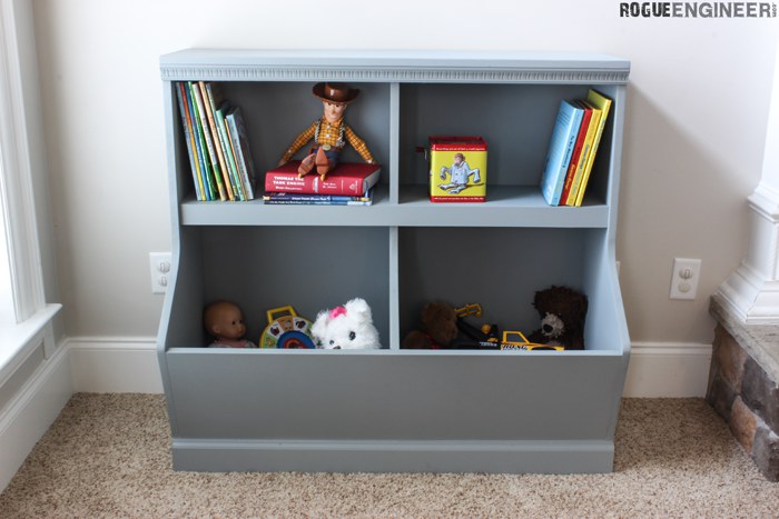 toy chest and bookshelf combo