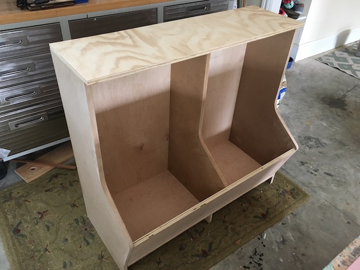 toy box with bookshelf diy