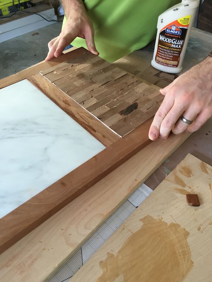 How to glue marble to wood