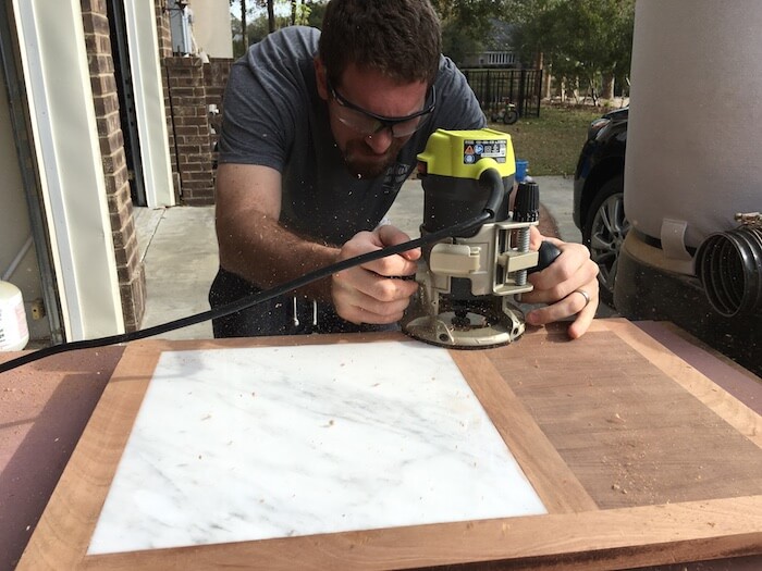 DIY Cutting Board with Cheese Plate - Step 9