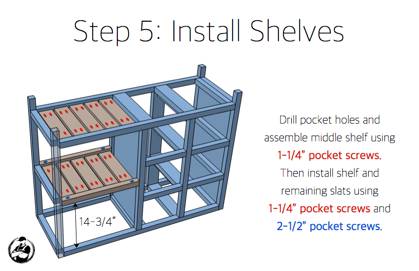 DIY Emma Buffet Plans - Step 5