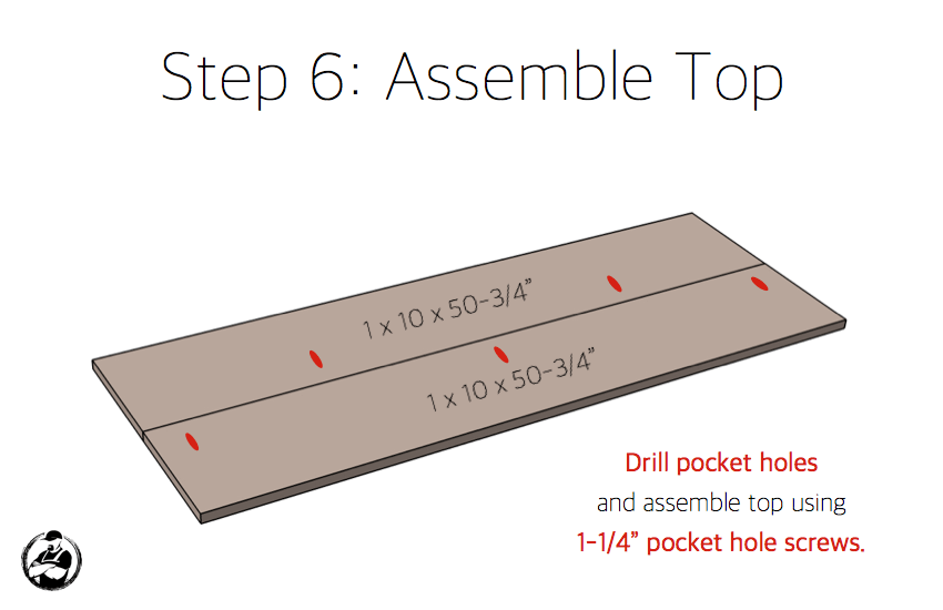 DIY Emma Buffet Plans - Step 6